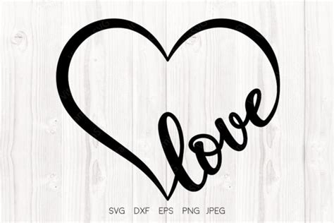 Love Heart Svg, Heart Svg, Valentine's Graphic by VitaminSVG · Creative ...