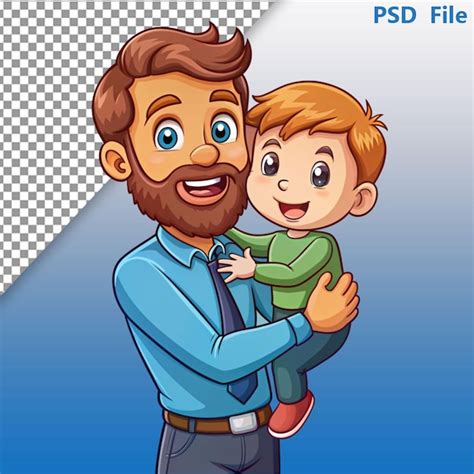 Los Personajes De Dibujos Animados Se Abrazan Archivo Psd Premium