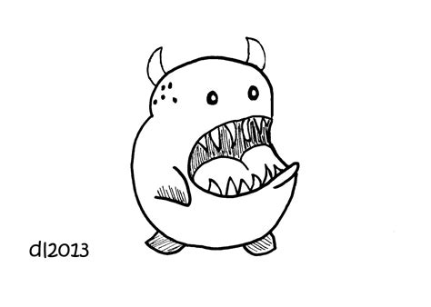 How To Draw A Cartoon Monster Easy Drawing Guides Car