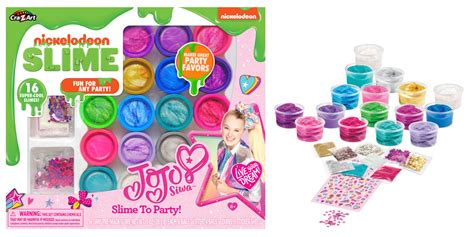 Nickelodeon Jojo Siwa Slime To Party Set With 16 Cans Of Slime And 10