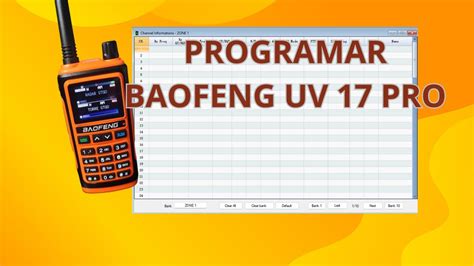 Software Para Programar Baofeng Uv Pro Gps Youtube