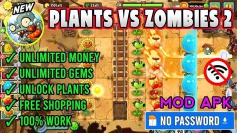 Plants Vs Zombies 2 Mod Apk 11 2 1 Unlimited Money Unlocked All Terbaru 2024 Update Youtube