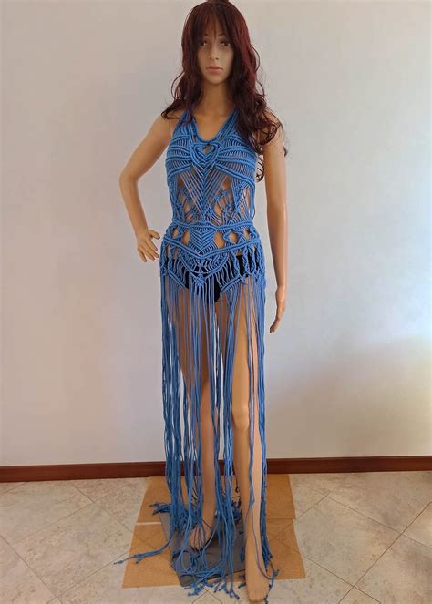 Exclusive Evening Dress Summer Vacation Macrame Beachwear Bohemian