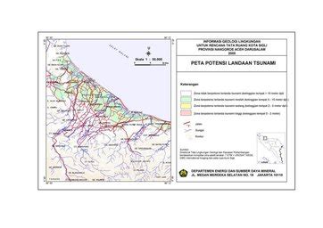 Peta Landaan Tsunami Nagan Raya Katalog Peta Banda Aceh