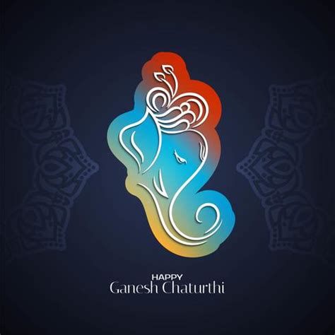 Ganesh Chaturthi colorful design 675934 Vector Art at Vecteezy