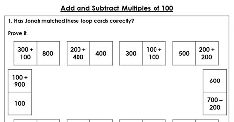 Free Year 3 Add And Subtract Multiples Of 100 Lesson Classroom