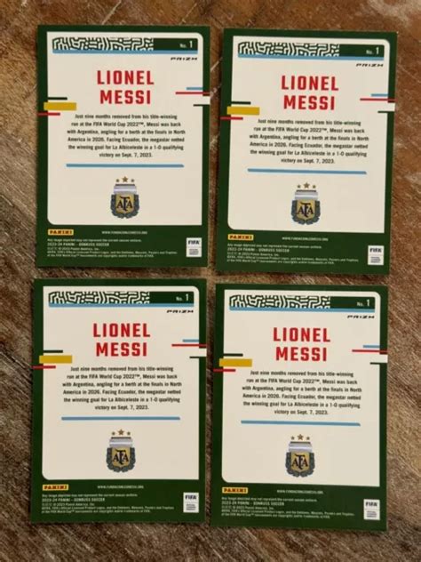 Lionel Messi Donruss Optic Silver Holo Prizm Sp