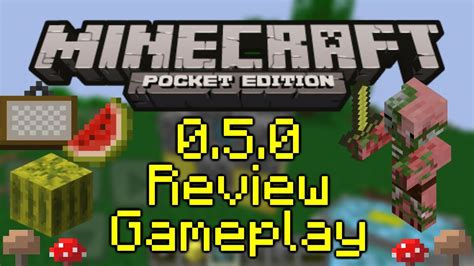 Minecraft Pocket Edition 0 5 0 Update Review Gameplay YouTube