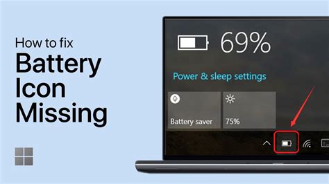 How To Fix Battery Icon Missing From Taskbar Windows Youtube