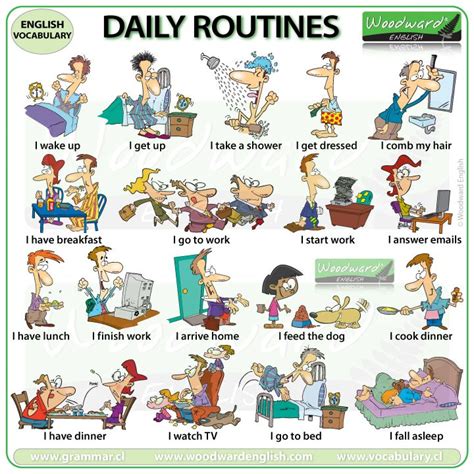 Daily Routines In English Woodward English Rutinas Diarias Diario