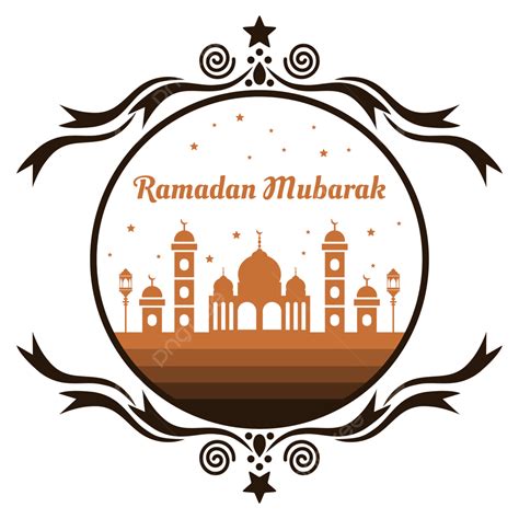 Ramadan Mubarak Clipart Png Images Ramadan Mubarak With Mosque And