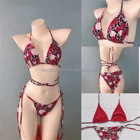 Oem New Style Women Swimsuit Two Pieces Bikini Set Sexy Custom Solid