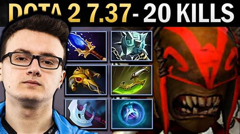 Bloodseeker Dota 2 7 37 Miracle With 20 Kills And Gleipnir TI13 YouTube