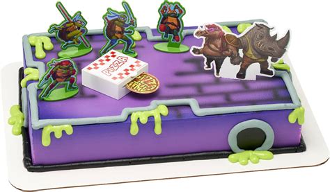 Amazon DecoSet Teenage Mutant Ninja Turtles Pizza Power Cake