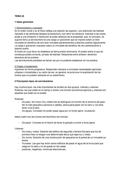 resúmenes de los temas Tema 24 al 29 de derecho romano TEMA 24 1