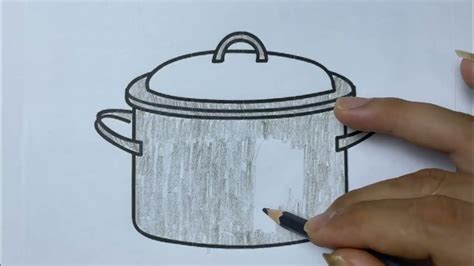 Draw And Color A Picture Of A Pressure Cooker Youtube