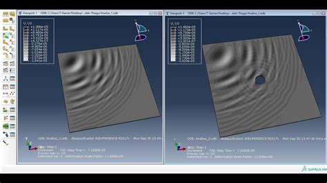 Wave Propagation Abaqus Explicit Youtube