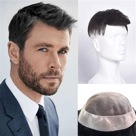 Glorious Hub 9x6 Premium Mono Hair Patch 100 Silky And Soft Human Hair Wigs Original For Men