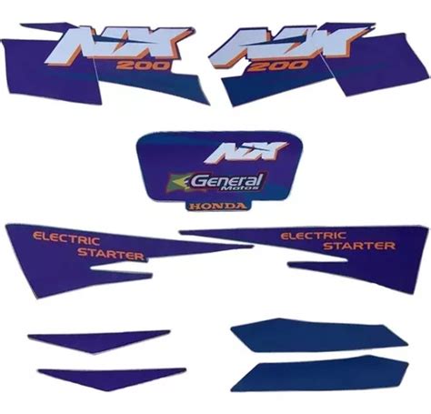 Plancha De Stickers Lbm Kit Adesivo Jogo Faixas Moto Honda Nx