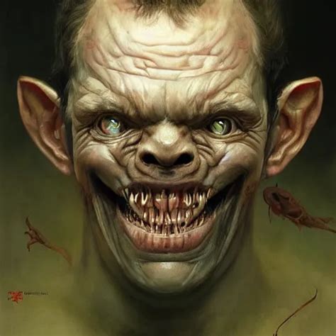 Dmitry Medvedev Is Evil Gremlin Rotten Teeth Stable Diffusion