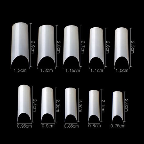 1005001500pcs C Curvehalf Tube Half Cover French Artificial False