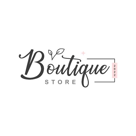 Plantilla de logotipo empresarial diseño de marca boutique Vector