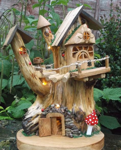 Fairy Treehouse Faerie House Fairy House Fairy Garden Pots Fairy