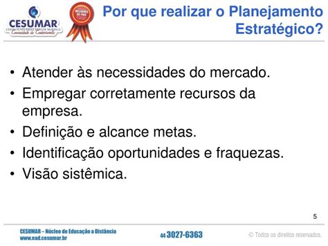 PPT Como e Por Que Realizar Planejamento Estratégico Em Micro e