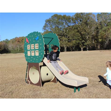 Treehouse Fun Slide Playset - Discount Playground Supply