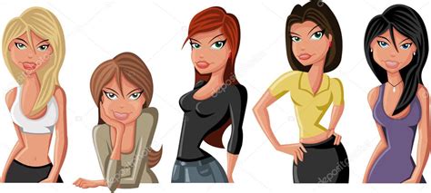 Cartoon Girls Stock Vector Image By ©deniscristo 13840092