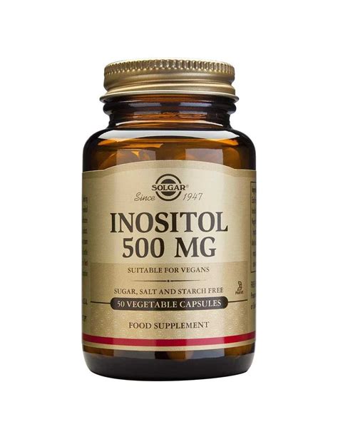 Solgar Inositol 500 Mg 50 Cap Vegetales