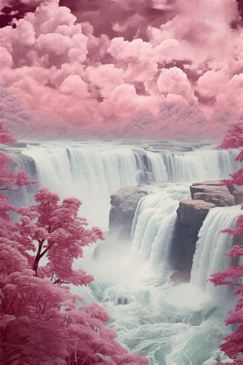 Waterfall Aesthetic Wallpapers · 280 Backgrounds 💦🏞️🌈