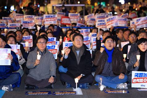 민주당 김건희 특검 촉구 네번째 집회李대표는 발언 안 해 노컷뉴스