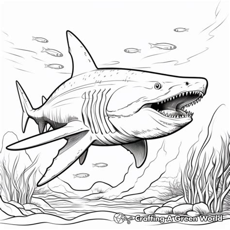 Megalodon Coloring Pages Free Printable