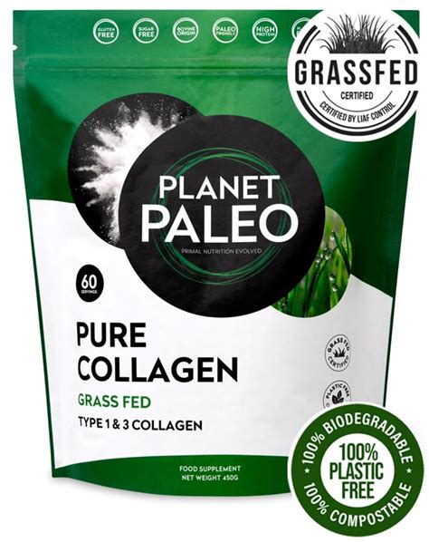 Pure Collagen Powder Grass Fed Planet Paleo