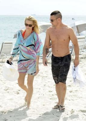 Retro Bikini Jenny McCarthy Wears Orange Bikini At Miami Beach 30