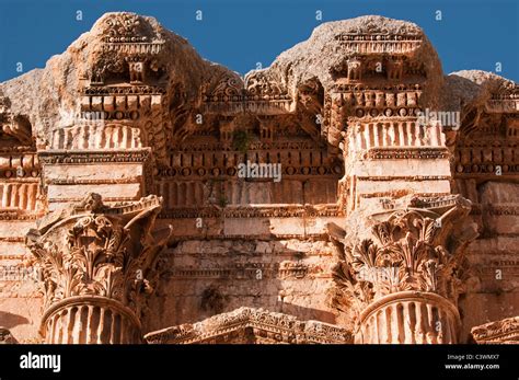 Ancienne Ville Romaine De Baalbek Temple De Bacchus Beyrouth Liban