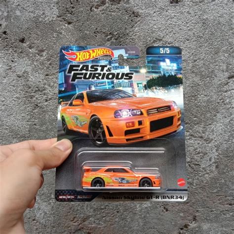 Jual Hot Wheels Premium F D Nissan Skyline R Orange Free Protektor Shopee Indonesia