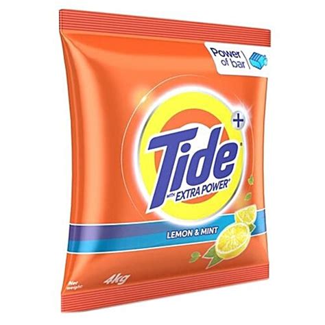 Buy Tide Plus Detergent Washing Powder Extra Power Lemon Mint Kg