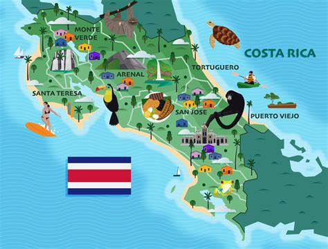 Map Of Costa Rica By James Boast On Dribbble