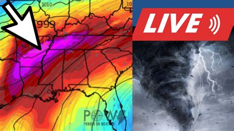 Live Severe Weather Tornado Coverage Pow Weather Channel Youtube