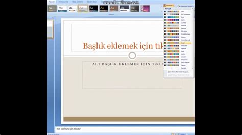 2007 sürümü ile nasıl power point sunusu yapılır YouTube