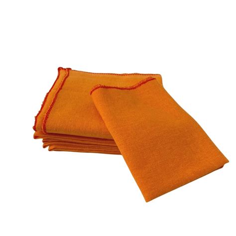 Flanela Laranja Para Limpeza X Caebi