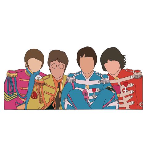 The Beatles Sgt. Pepper Sticker - Etsy