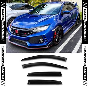 Honda Civic FK8 Type R Hatchback Weathershields Side Window Visors