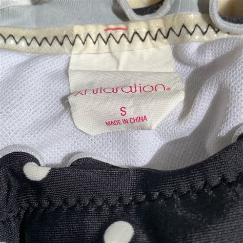 Xhilaration Swim Black And White Polkadot Bikini Poshmark