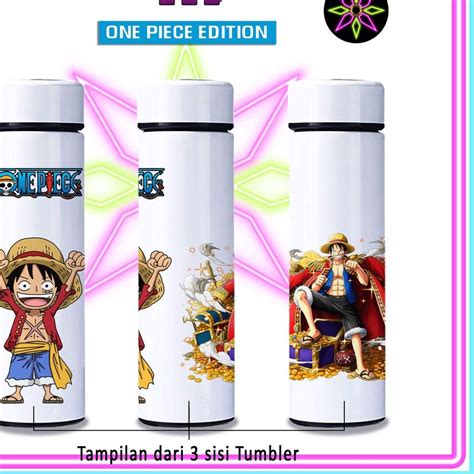 Jual Hikari Print TUMBLER LED ONE PIECE BOTOL MINUM ONEPIECE TUMBLR