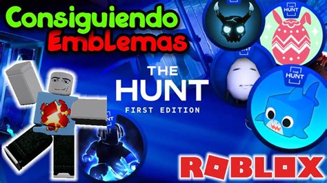 Consiguiendo Emblemas Del The Hunt En Roblox Youtube