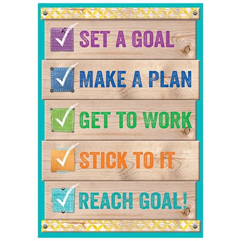 Set a goal... Inspire U Poster - CTP7290 | Creative Teaching Press | Motivational