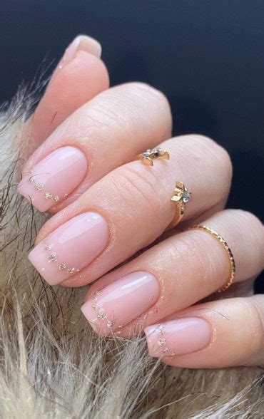 Modern French Style Nails To Be Wearing In Glitter Dot French